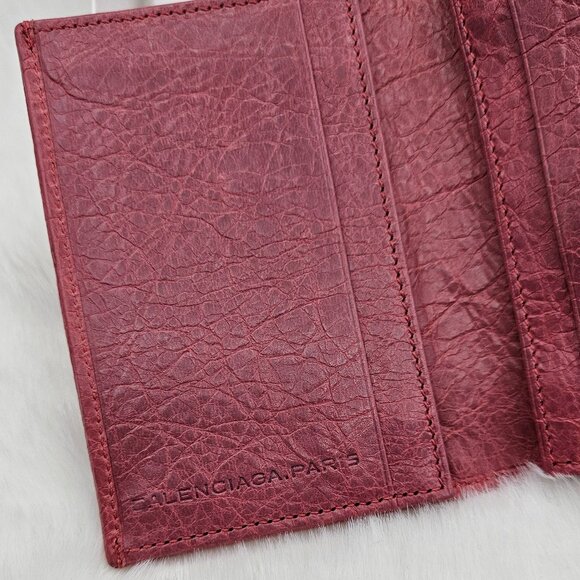 Balenciaga Light Pink Leather Card Holder - Picture 12 of 15